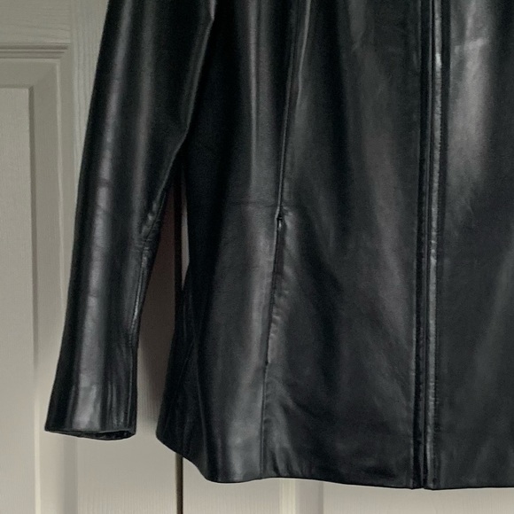 Preswick & Moore Leather Coat. EUC - Picture 4 of 11